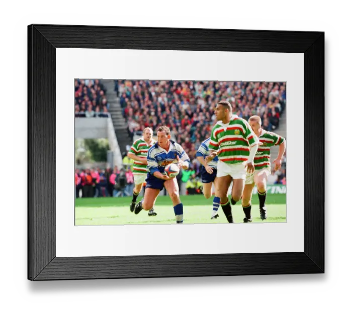 Framed Print : Leicester v Sale, The Pilkington Cup Final at Twickenham, Saturday 10th May 1997