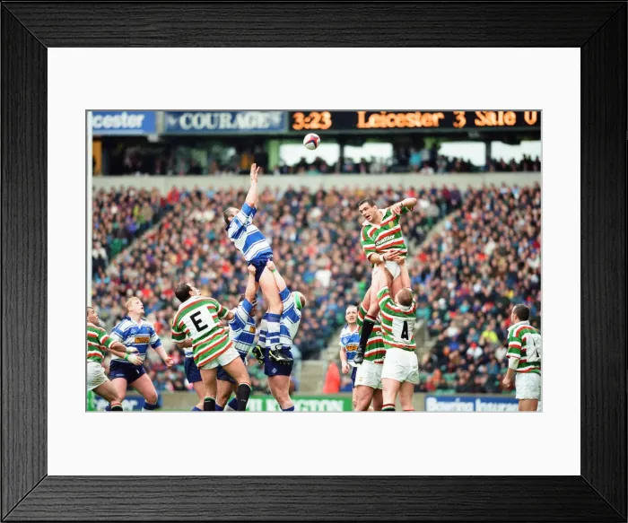 Framed Print : Leicester v Sale, The Pilkington Cup Final at Twickenham, Saturday 10th May 1997 Framed Print : Leicester v Sale, The Pilkington Cup Final at Twickenham, Saturday 10th May 1997