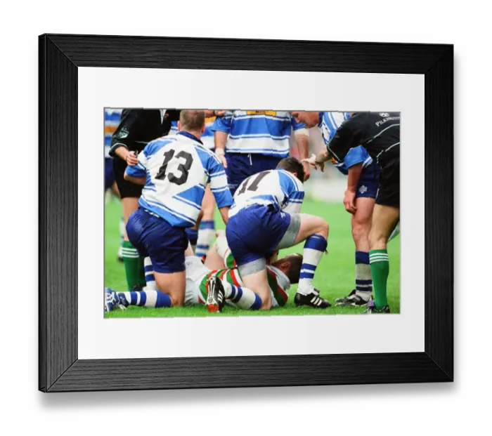 Framed Print : Leicester v Sale, The Pilkington Cup Final at Twickenham, Saturday 10th May 1997