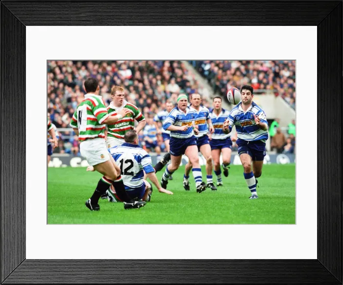 Framed Print : Leicester v Sale, The Pilkington Cup Final at Twickenham, Saturday 10th May 1997