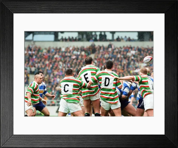 Framed Print : Leicester v Sale, The Pilkington Cup Final at Twickenham, Saturday 10th May 1997