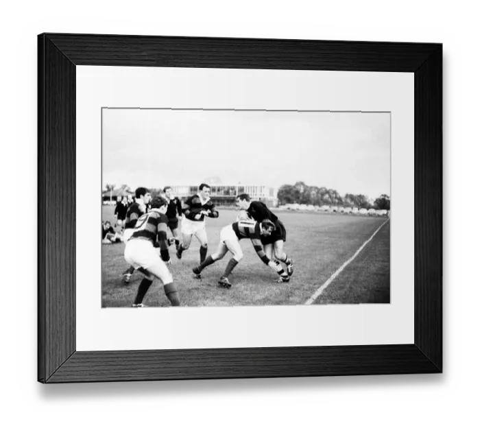Framed Print : London Wasps v Aberavon, Rugby Union Match at Repton Avenue, Sudbury, London