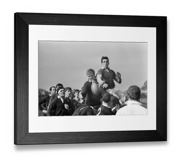 Framed Print : London Wasps v Llanelli, Rugby Union Match at Repton Avenue, Sudbury, London, March 1966