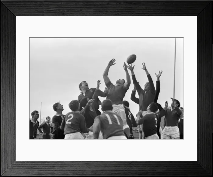 Framed Print : London Wasps v Llanelli, Rugby Union Match at Repton Avenue, Sudbury, London, March 1966 Framed Print : London Wasps v Llanelli, Rugby Union Match at Repton Avenue, Sudbury, London, March 1966