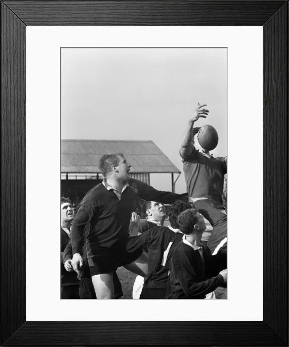 Framed Print : London Wasps v Llanelli, Rugby Union Match at Repton Avenue, Sudbury, London, March 1966 Framed Print : London Wasps v Llanelli, Rugby Union Match at Repton Avenue, Sudbury, London, March 1966