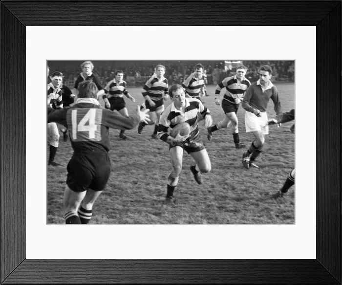 Framed Print : London Wasps v Cardiff, Rugby Union Match at Sudbury, 18th November 1967 Framed Print : London Wasps v Cardiff, Rugby Union Match at Sudbury, 18th November 1967