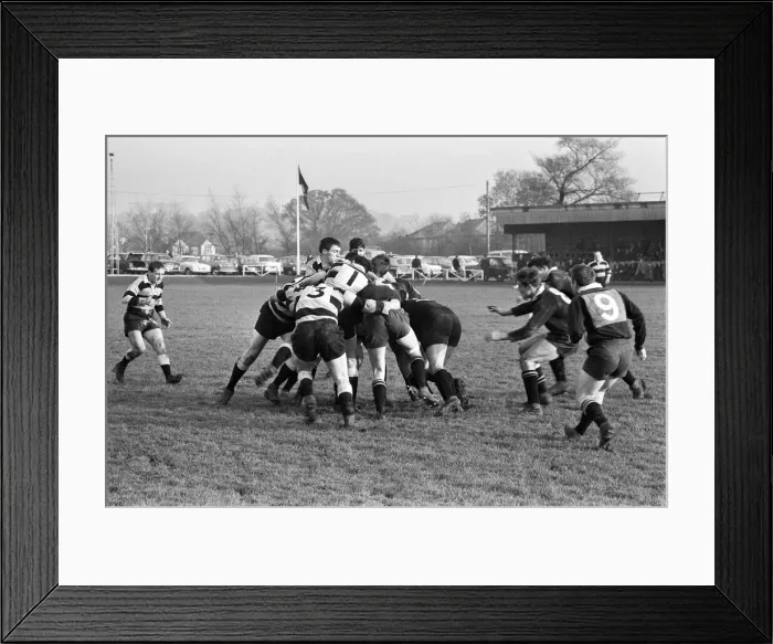 Framed Print : London Wasps v Cardiff, Rugby Union Match at Sudbury, 18th November 1967 Framed Print : London Wasps v Cardiff, Rugby Union Match at Sudbury, 18th November 1967