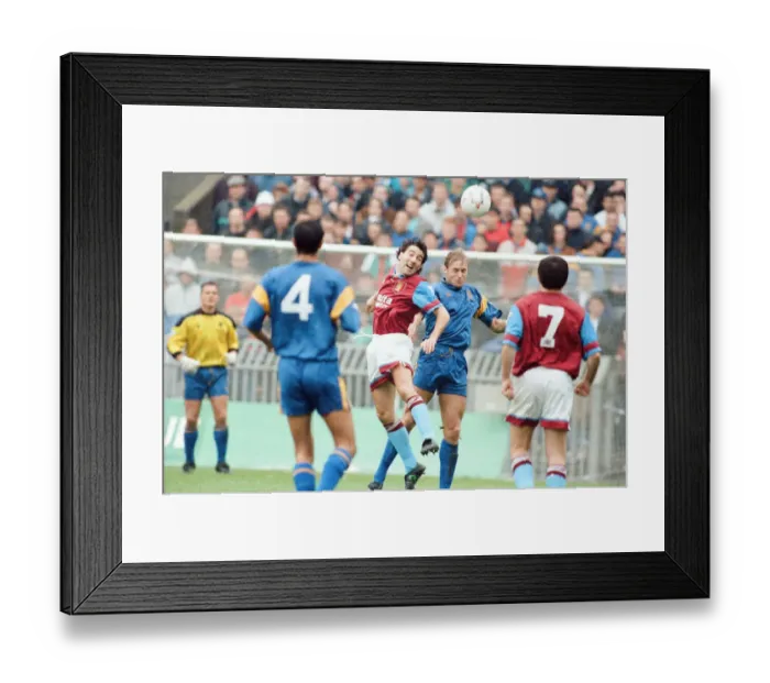 Framed Print : Wimbledon 2-3 Aston Villa, league match at Plough Lane, Saturday 3rd October 1992
