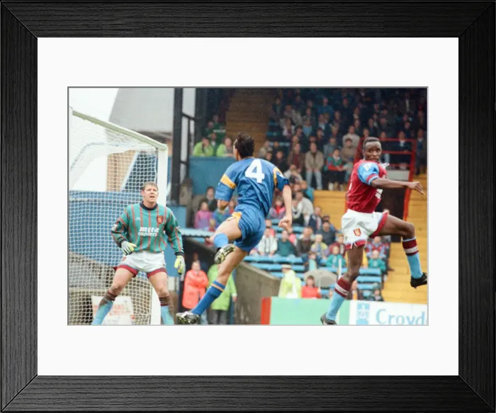 Framed Print : Wimbledon 2-3 Aston Villa, league match at Plough Lane, Saturday 3rd October 1992
