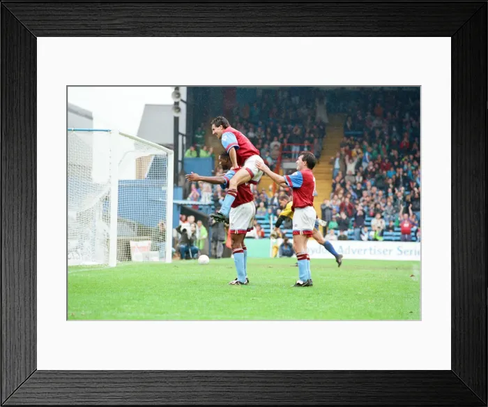 Framed Print : Wimbledon 2-3 Aston Villa, league match at Plough Lane, Saturday 3rd October 1992