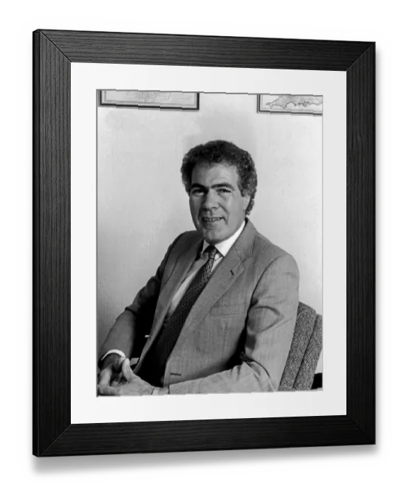 Framed Print : Bob Griffin, pictured 22 years after he started his Coventry building Company R G Griffin Framed Print : Bob Griffin, pictured 22 years after he started his Coventry building Company R G Griffin