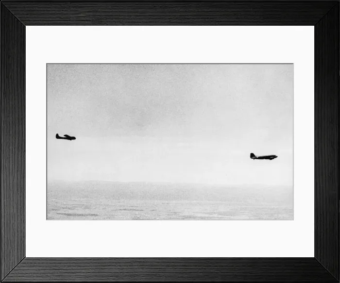 Framed Print : The First Freight carrying glider to make the trans-Atlantic flight on its way to Britain Framed Print : The First Freight carrying glider to make the trans-Atlantic flight on its way to Britain