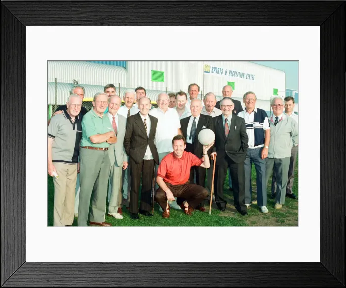 Framed Print : Morris Football Club Reunion at the AT7 Centre, bell Green Road, Coventry