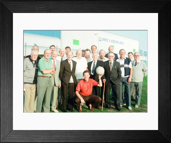 Framed Print : Morris Football Club Reunion at the AT7 Centre, bell Green Road, Coventry