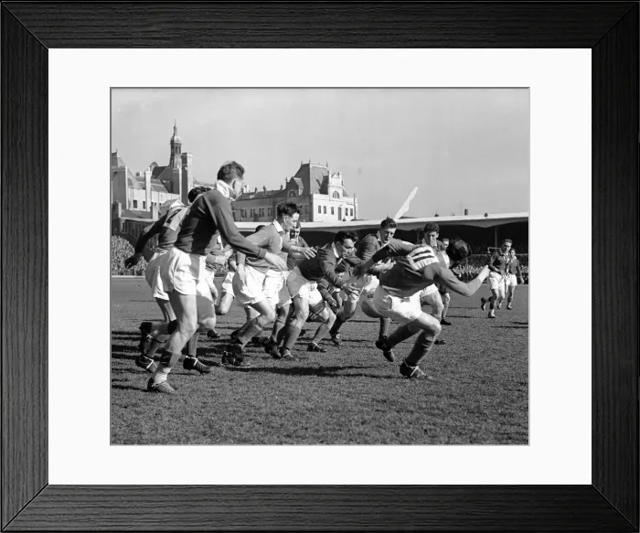 Framed Print : Action from the Wales v France five nation championship match held at Cardiff Arms Park Framed Print : Action from the Wales v France five nation championship match held at Cardiff Arms Park