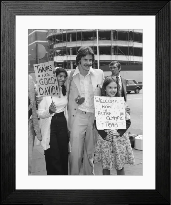 Framed Print : 1976 British Olympic Team Returns Home, London Heathrow Airport, 3rd August 1976 Framed Print : 1976 British Olympic Team Returns Home, London Heathrow Airport, 3rd August 1976