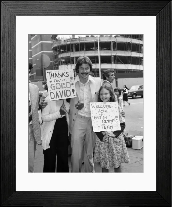 Framed Print : 1976 British Olympic Team Returns Home, London Heathrow Airport, 3rd August 1976 Framed Print : 1976 British Olympic Team Returns Home, London Heathrow Airport, 3rd August 1976