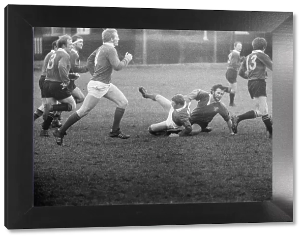 London Wasps v Llanelli Scarlets, Rugby Union match, March 1970
