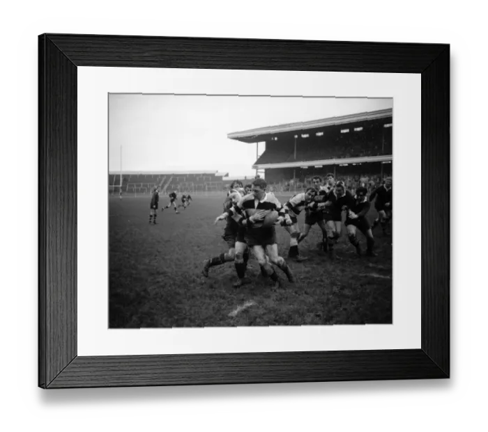 Framed Print : London Wasps v Cardiff Blues, Rugby Union match, December 1959 Framed Print : London Wasps v Cardiff Blues, Rugby Union match, December 1959