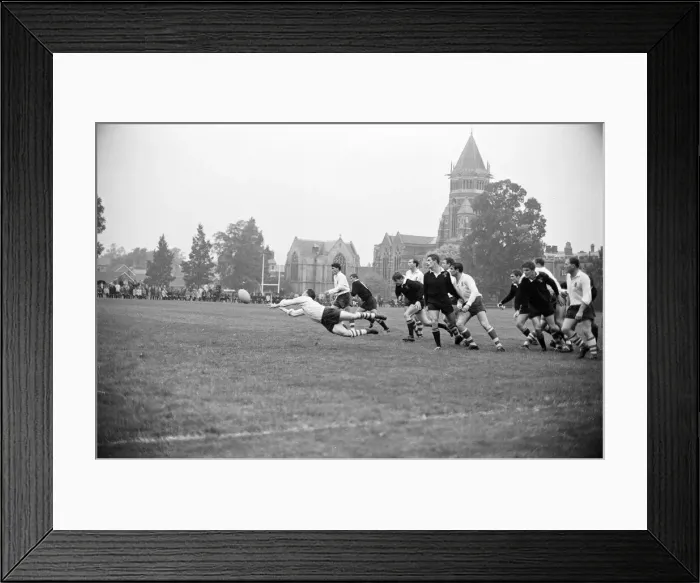 Framed Print : Warwick v London Wasps, Rugby Union match at Rugby School, Rugby, Warwickshire Framed Print : Warwick v London Wasps, Rugby Union match at Rugby School, Rugby, Warwickshire