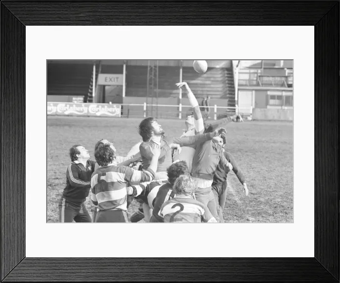 Framed Print : England Rugby Union team seen here in training in Coventry. 25 February 1979 Framed Print : England Rugby Union team seen here in training in Coventry. 25 February 1979