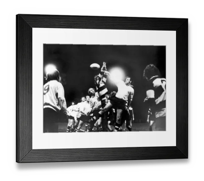Framed Print : Action from Coventrys match against the Barbarians 17th October 1973 Framed Print : Action from Coventrys match against the Barbarians 17th October 1973