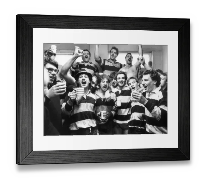 Framed Print : Coventry celebrate after knocking out John Player Cup favourites Leicester before 10 Framed Print : Coventry celebrate after knocking out John Player Cup favourites Leicester before 10