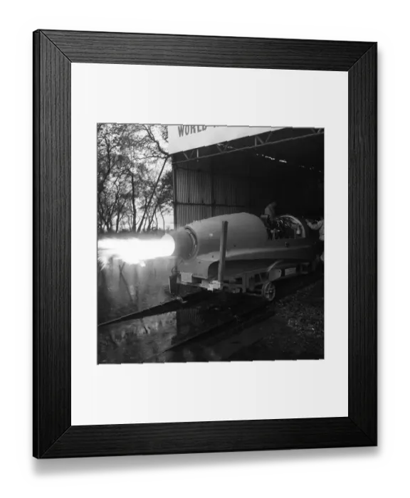 Framed Print : Bluebird during testing at Coniston Water, 7th November 1957