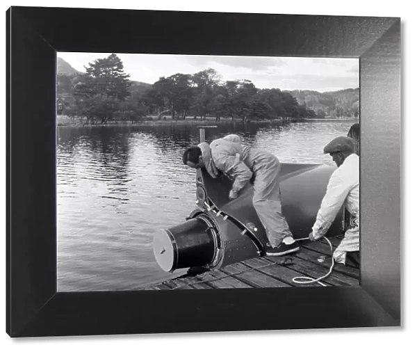 Donald Campbell, at Coniston Water, 24th October 1958