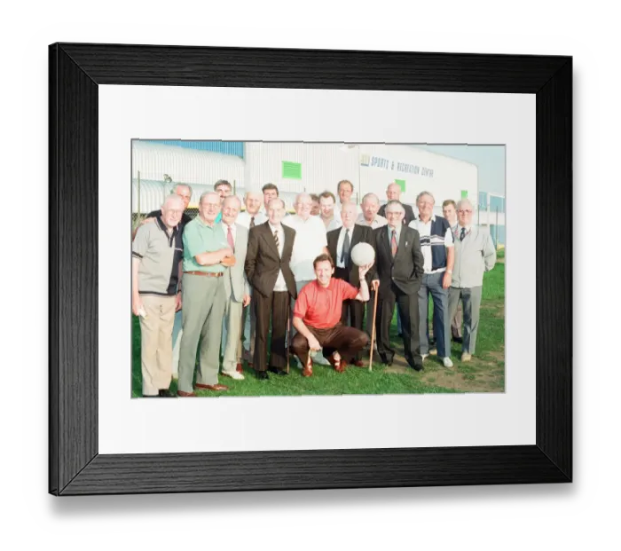Framed Print : Morris Football Club Reunion at the AT7 Centre, bell Green Road, Coventry