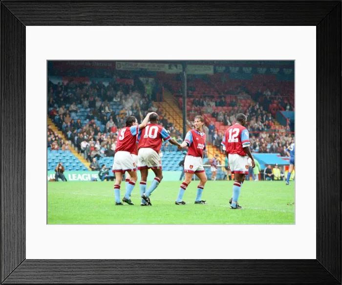 Framed Print : Wimbledon 2-3 Aston Villa, league match at Plough Lane, Saturday 3rd October 1992