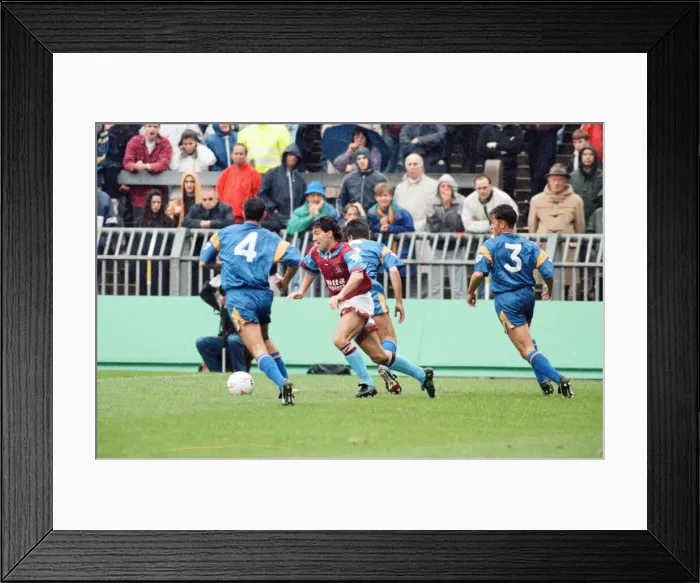 Framed Print : Wimbledon 2-3 Aston Villa, league match at Plough Lane, Saturday 3rd October 1992