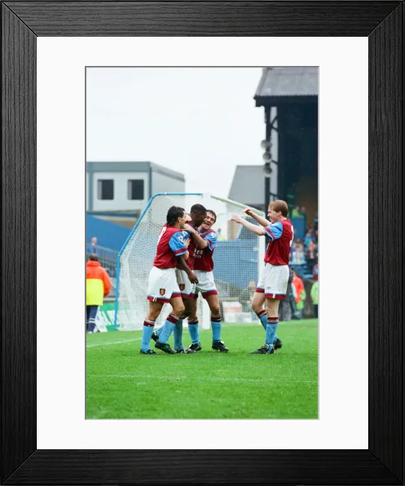 Framed Print : Wimbledon 2-3 Aston Villa, league match at Plough Lane, Saturday 3rd October 1992