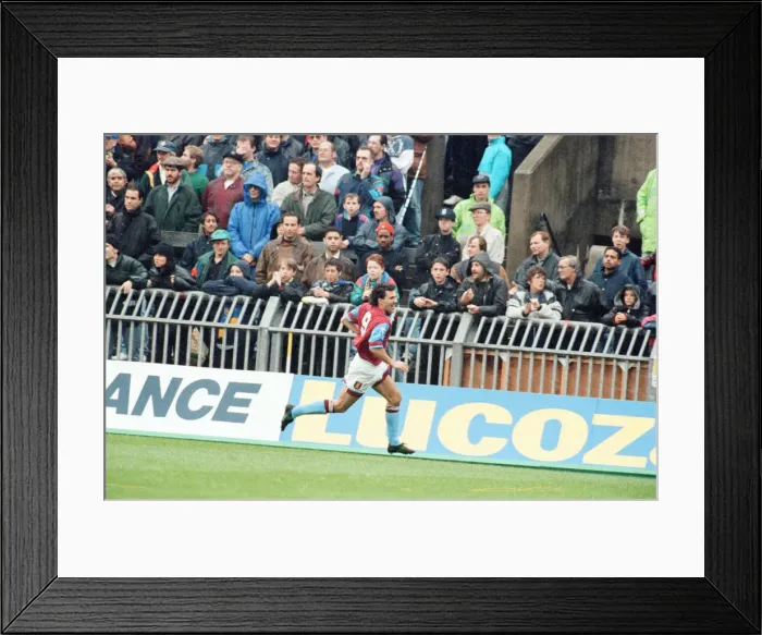 Framed Print : Wimbledon 2-3 Aston Villa, league match at Plough Lane, Saturday 3rd October 1992