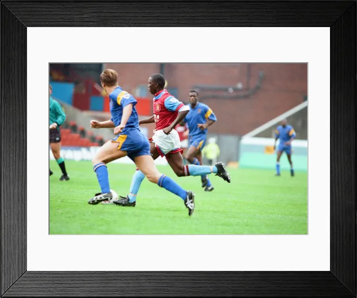 Framed Print : Wimbledon 2-3 Aston Villa, league match at Plough Lane, Saturday 3rd October 1992