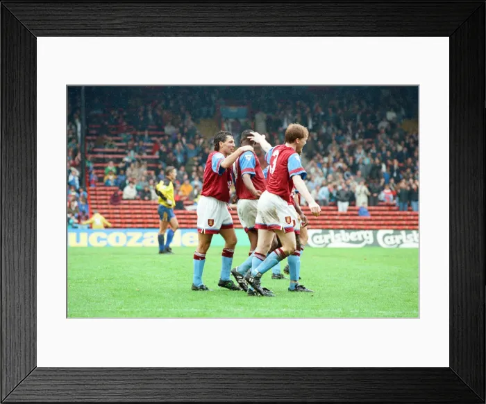 Framed Print : Wimbledon 2-3 Aston Villa, league match at Plough Lane, Saturday 3rd October 1992 Framed Print : Wimbledon 2-3 Aston Villa, league match at Plough Lane, Saturday 3rd October 1992