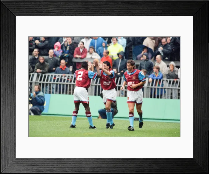 Framed Print : Wimbledon 2-3 Aston Villa, league match at Plough Lane, Saturday 3rd October 1992 Framed Print : Wimbledon 2-3 Aston Villa, league match at Plough Lane, Saturday 3rd October 1992