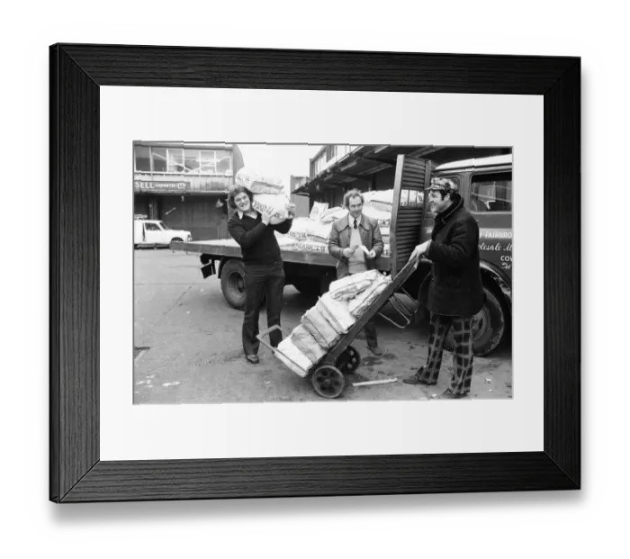 Framed Print : Fran Cotton, Englands newly appointed Captain seen he helping his Coventry team mate