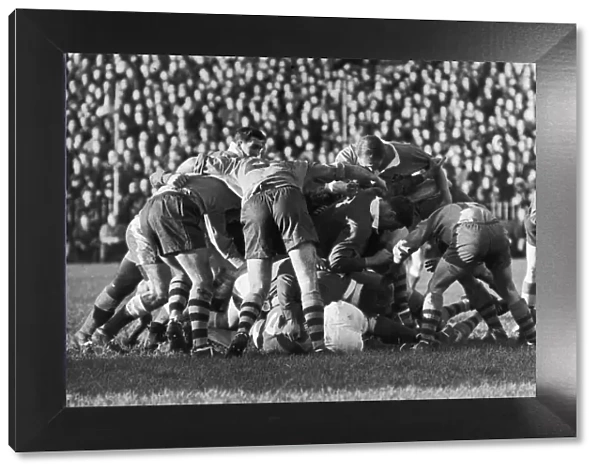 Wales v Australia Cardiff Arms Park. 3rd December 1966 The scrum collapses during