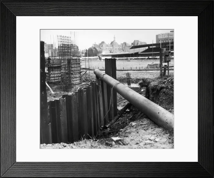 Framed Print : The new stand under construction at Cardiff Arms Park 17th January 1969 Framed Print : The new stand under construction at Cardiff Arms Park 17th January 1969