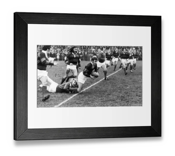Framed Print : London Welsh v Aberavon 4th December 1971 At their Old Deer Park ground in London Framed Print : London Welsh v Aberavon 4th December 1971 At their Old Deer Park ground in London