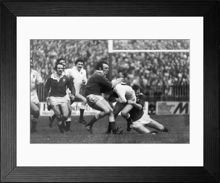 Framed Print : Five Nations Championship Wales v England Cardiff Arms Park 5th March 1977 Framed Print : Five Nations Championship Wales v England Cardiff Arms Park 5th March 1977