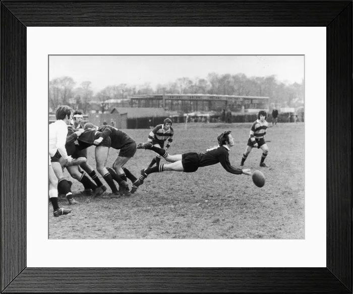Framed Print : Wasps v St Lukes Church 3rd march 1973 Framed Print : Wasps v St Lukes Church 3rd march 1973