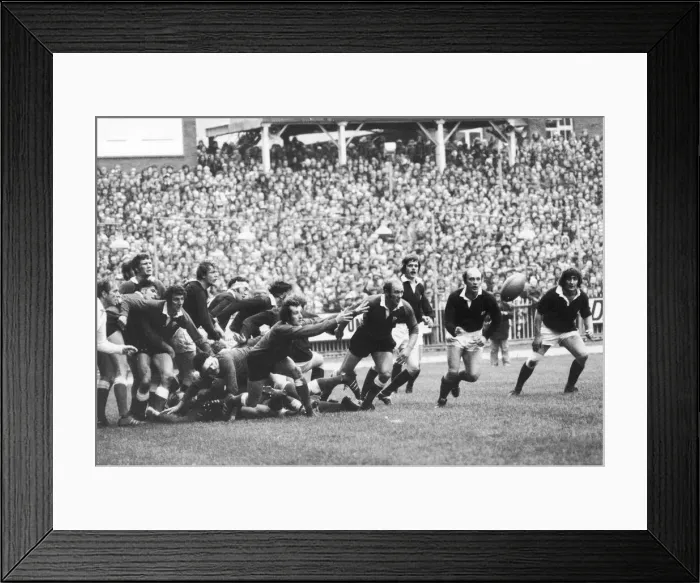 Framed Print : Five Nations Championship Wales v Scotland Cardiff Arms Park. 19th January 1974 Framed Print : Five Nations Championship Wales v Scotland Cardiff Arms Park. 19th January 1974