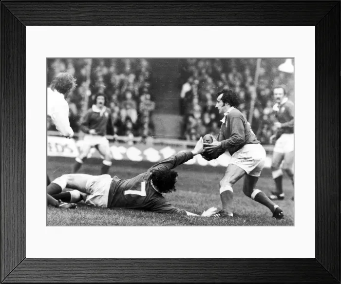 Framed Print : Five Nations Champiomship Wales v England Cardiff Arms Park 5th March 1977 Framed Print : Five Nations Champiomship Wales v England Cardiff Arms Park 5th March 1977
