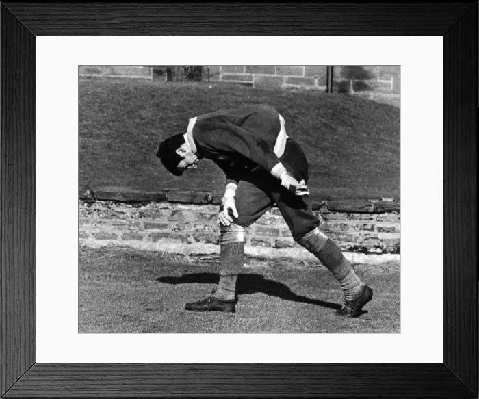 Framed Print : Racing Club of Argentina player Ruben Diaz goes down in pain during training at Troon