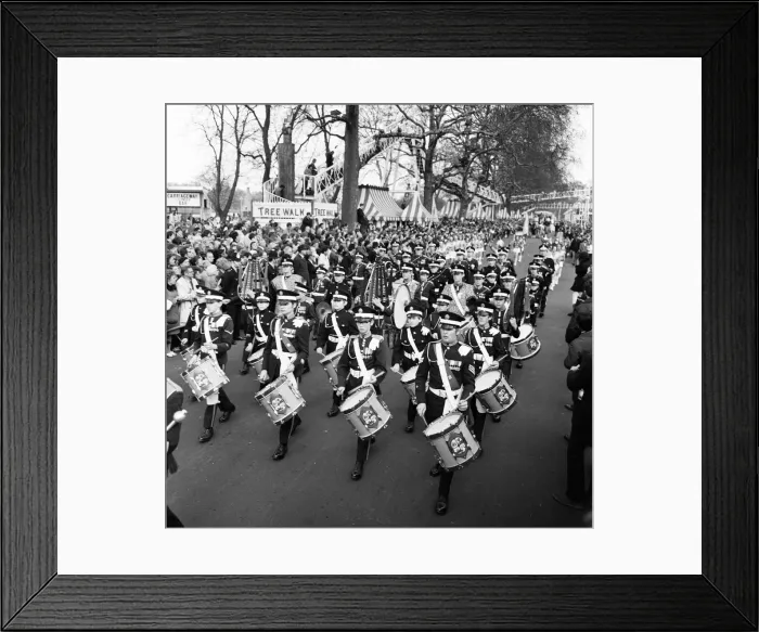 Framed Print : London Easter Parade at Battersea Park Festival Gardens, 11th April 1971 Framed Print : London Easter Parade at Battersea Park Festival Gardens, 11th April 1971