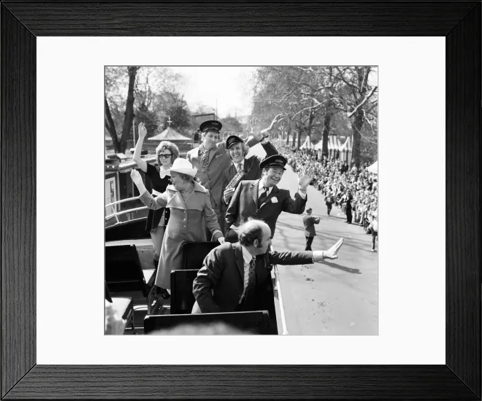 Framed Print : London Easter Parade at Battersea Park Festival Gardens, 11th April 1971