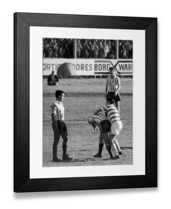 Framed Print : World Club Championship Play Off match at the Estadio Centenario in Montevideo, Uruguay