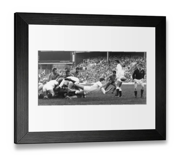 Framed Print : England v Australia Australian UK Tour 3rd November 1984 New England captain Nigel Framed Print : England v Australia Australian UK Tour 3rd November 1984 New England captain Nigel